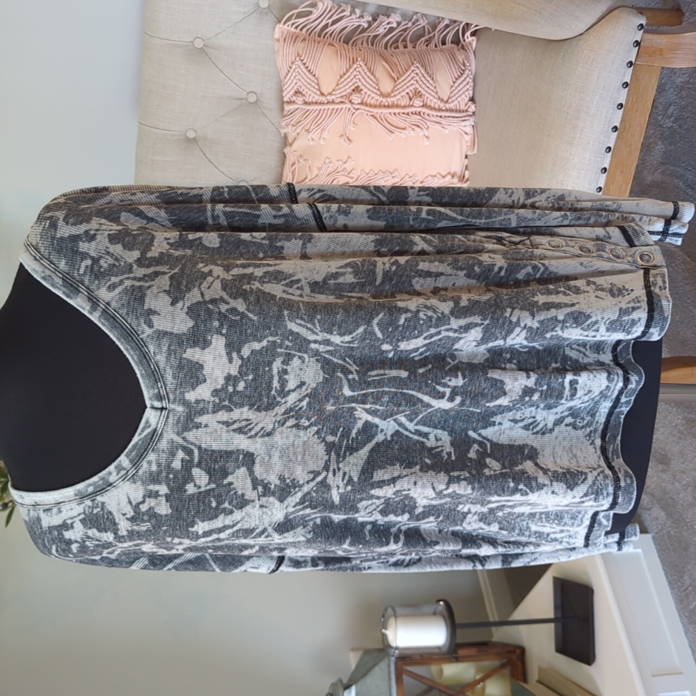 Chaser Casual Top with Snap Detail
